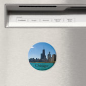Chicago Skyline Magneet (Insitu (Vaatwasser))