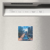 Chicago Skyline Magnet Magneet (Insitu (Vaatwasser))