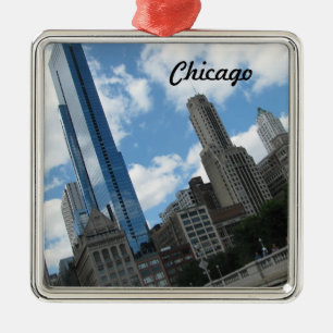 Chicago Skyline Metalen Ornament