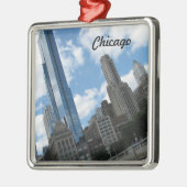 Chicago Skyline Metalen Ornament (Links)