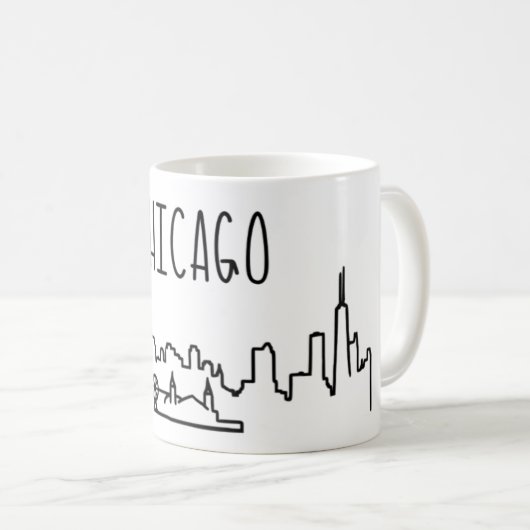 Chicago Skyline Mok (Voorkant rechts)