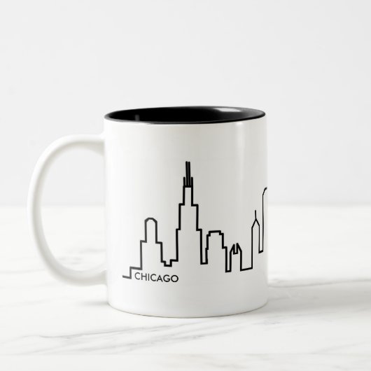 Chicago Skyline Mok (Links)