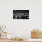 Chicago Skyline op Canvas Poster (Keuken)