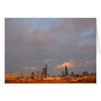 Chicago Skyline op Sunrise