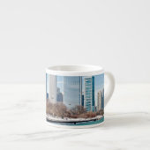 Chicago skyline over het bevroren meer van Michiga Espresso Kop (Voorkant rechts)