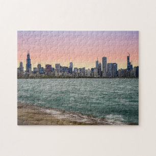Chicago Skyline Painterly Legpuzzel