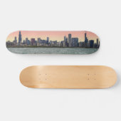 Chicago Skyline Painterly Skateboard (Horizontaal)