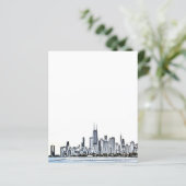Chicago Skyline Paper Sheet (Staand voorkant)