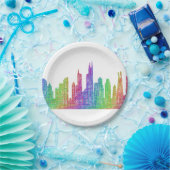 Chicago skyline papieren bordje (Feest)