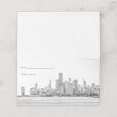 Chicago Skyline Plaatskarten (Buitenkant ongevouwen)
