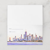 Chicago Skyline Plaatskarten (Buitenkant ongevouwen)
