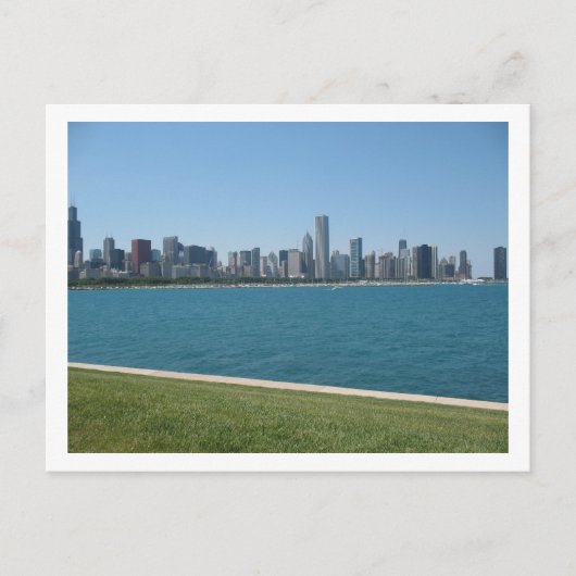 "Chicago Skyline" Postcard Briefkaart (Voorkant)