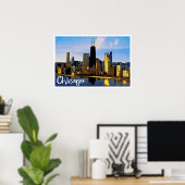 Chicago Skyline Poster (Thuiskantoor)