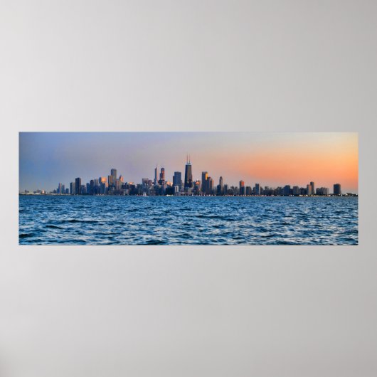 Chicago Skyline Poster (Voorkant)