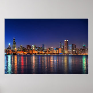 CHICAGO SKYLINE POSTER
