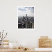 Chicago Skyline Poster (Keuken)