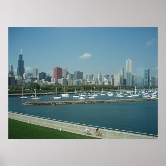 Chicago Skyline Poster (Voorkant)