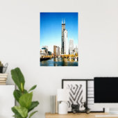 Chicago Skyline Poster (Thuiskantoor)