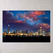 Chicago Skyline Poster (Voorkant)