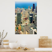 Chicago skyline poster (Keuken)
