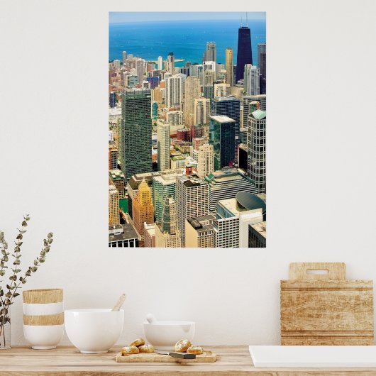 Chicago skyline poster (Keuken)