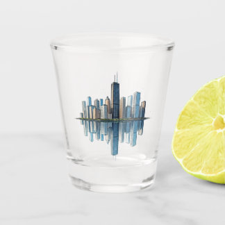 Chicago Skyline Shot Glass Glas