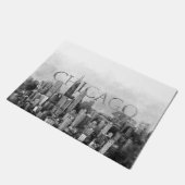 Chicago Skyline Sketch Deurmat (Schuin)