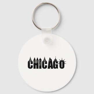 Chicago Skyline Skyscraper City Pride Sleutelhanger