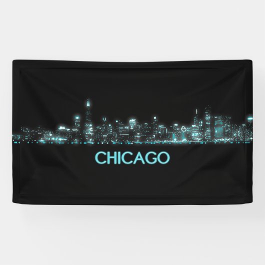 Chicago Skyline Spandoek (Horizontaal)