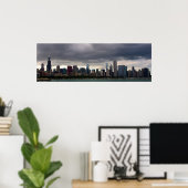 Chicago Skyline - Stormclouds - Poster Kleur (Thuiskantoor)