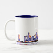 Chicago Skyline Two-Tone Coffee Mok (Links)