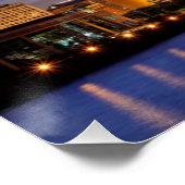 Chicago skyline van de Adler Planetarium Perfect Poster (Hoek)