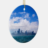 Chicago skyline-versiering keramisch ornament (Rechts)