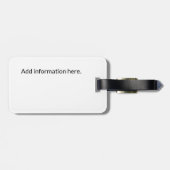 Chicago Skyline Vintage Travel Bagagelabel (Achterkant horizontaal)