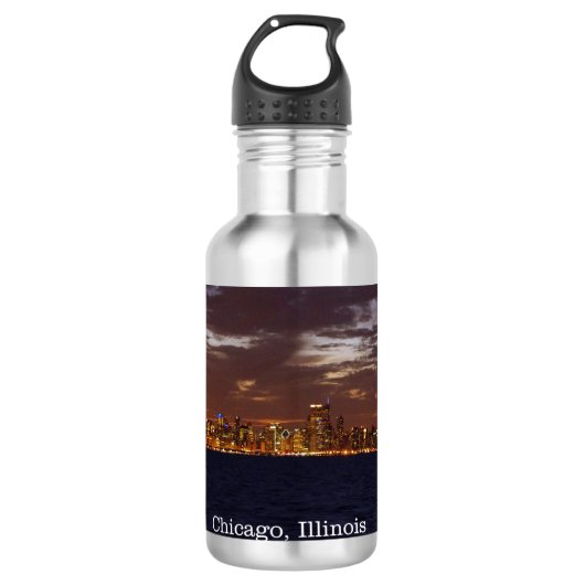 Chicago Skyline waterfles (Voorkant)