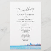Chicago Skyline Wedding Program (Voorkant)
