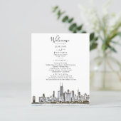 Chicago Skyline Wedding Programme (Debout devant)
