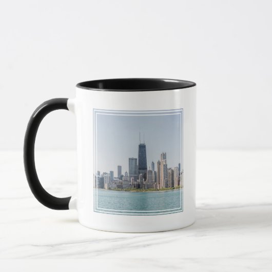 Chicago Skyline with Lake Michigan Mok (Links)