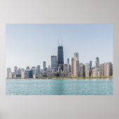 Chicago Skyline with Lake Michigan Poster (Voorkant)