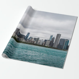 Chicago skylinechicago, skyline, antenne, architec cadeaupapier