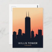 Chicago Skyscraper Briefkaart (Voorkant / Achterkant)