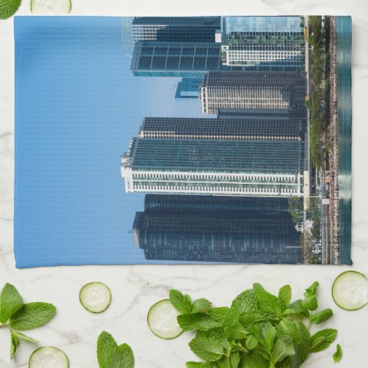Chicago Skyscrapers Theedoek (Gevouwen)