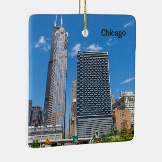 Chicago Skyscrapers, Willis Tower Keramisch Ornament (Rechts)