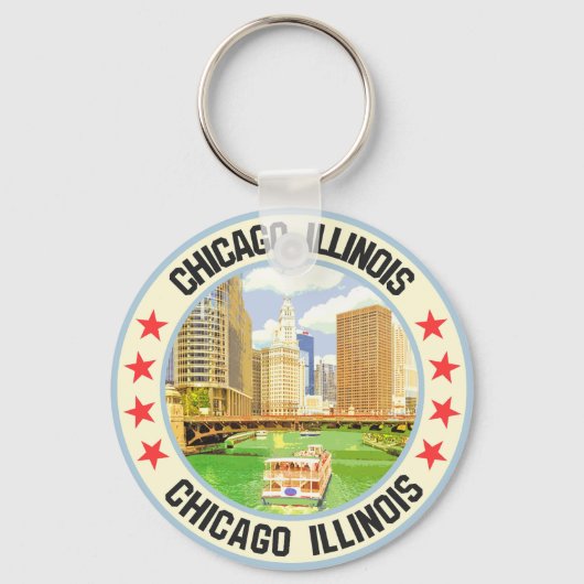 Chicago Sleutelhanger (Achterkant)