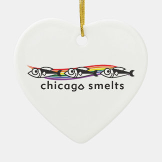 Chicago smelt hartversiering keramisch ornament