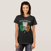 Chicago Southside Irish Flag St. Patrick's Day  T-shirt (Voorkant volledig)