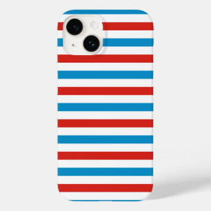 chicago stad USA amerika vlag strepen patroon blau Case-Mate iPhone 14 Hoesje