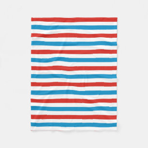 chicago stad USA amerika vlag strepen patroon blau Fleece Deken