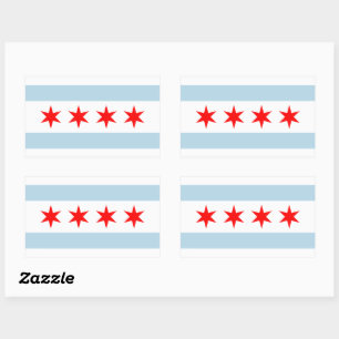 Chicago stadsflag custom stickers