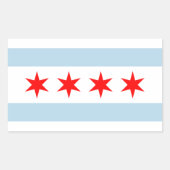 Chicago stadsflag custom stickers (Voorkant)